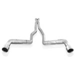 Stainless Works Chevy Camaro Exhaust 3" Dual Chambered Round with X-Pipe for SW Headers