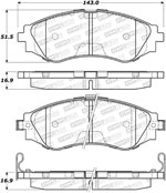 StopTech Street Brake Pads Chevrolet Aveo, Front