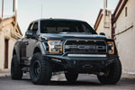 Addictive Desert Designs Ford F-150 Raptor HoneyBadger Front Bumper w/ Winch Mount; 2017-2018