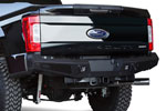 Addictive Desert Designs Ford F-250 HoneyBadger Rear Bumper w/ Backup Sensor Cutouts; 2017-2018