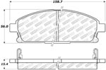 StopTech Street Select Brake Pads Nissan Quest, Front