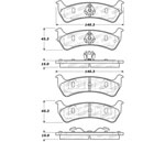 StopTech Street Brake Pads Jeep Grand Wagoneer, Rear