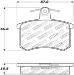 StopTech Sport Brake Pads Audi S6, Rear; 1995-1997