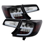 Spyder Toyota Camry Light Bar LED Tail Lights - Black - (ALT-YD-TC12-LBLED-BK)