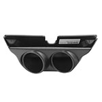 Autometer 99-04 Ford Super Duty / 03-07 Dodge Ram Black Dual Overhead Console Pod; 1999-2004