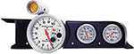 Autometer 87-93 Ford Mustang (Fox Body) Dash Top Triple 5in Pedestal Tach 2-5/8in X2; 1987-1993