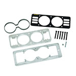 Autometer 87-93 Ford Mustang Black Dual Gauge Cage w/ Vents; 1987-1993