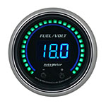 Autometer 52.4mm Black Switchable 0-100 Fuel Level / 8-18V Voltmeter Cobalt Elite Digital Gauge