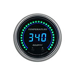 Autometer 52.4mm Black Switchable 60-340 Degrees F / 40-170 Degrees C Cobalt Elite Digital Gauge