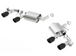 Borla Camaro SS S-Type Rear Section Exhaust W/ Dual Mode Exh. (NPP) Ceramic Black Tips; 2016-2024