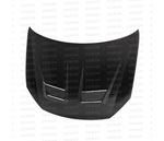 Seibon Carbon Fiber Dv Style Hood Volkswagen Golf Gti (5k Or Mk6) (Shaved Emblem)