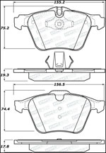 StopTech Street Brake Pads Volvo S80 336mm Front Disc, Front