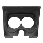 Autometer 67-68 Camaro/Firebird (2 5in.) Direct Fit Gauge Pod - Black Finish; 1967-1968