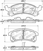 StopTech Sport Brake Pads Pontiac Grand Am WS6 Perf Pkg, Front; 1990-1990