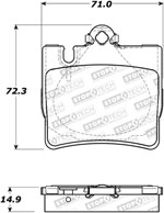 StopTech Street Brake Pads Mercedes-Benz CL55 AMG, Rear