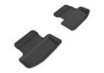 3D MAXpider 2015-2020 Ford Mustang Kagu 2nd Row Floormats - Black; 2015-2020