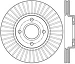 StopTech Ford Fiesta Sport Slotted Brake Rotor, Front Right; 2014-2016