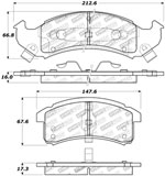 StopTech Sport Brake Pads Pontiac Bonneville, Front