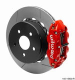 Wilwood Superlite 4R Rear Brake Kit 14.00 Red 2018-Up Jeep JL w/Lines; 2018-2024