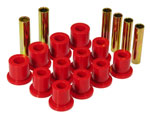 Prothane 80-96 Ford Spring & Shackle Bushings - Red; 1980-1996