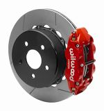 Wilwood 2020+ Jeep Gladiator (JT) Narrow Superlite 4R Rear Slotted Brake Kit 14.00in Red w/ Lines; 2020-2023