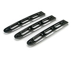 DV8 Offroad 2007-2018 Jeep JK Black Slot Style Door Handle Inserts - Set Of 3; 2007-2018