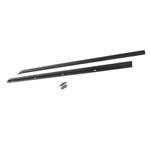 Rampage 1976-1983 Jeep CJ5 Windshield Channel - Black; 1976-1983