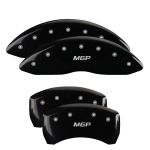 MGP 4 Caliper Covers Engraved Front & Rear Circle K/Kia Black Finish Silver Char 2019 Kia Optima; 2018-2020