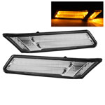 xTune Porsche 911 997 Amber LED Bumper Lights - Chrome; 2005-2007