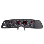 Autometer Designer Black 70-78 Camaro Dash Kit 6pc Tach / MPH / Fuel / Oil / WTMP / Volt; 1970-1978