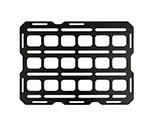 BuiltRight Industries 10in x 7.5in Tech Plate Steel Mounting Panel - Black