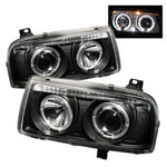 Spyder Volkswagen Jetta III Halo Projector Headlights - Black - (PRO-YD-VJ93-HL-BK)