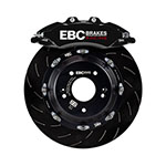 EBC Racing 20-23 Volkswagen Golf-R Black Apollo-6 Calipers 380mm Rotors Front Big Brake Kit; 2020-2023