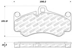 StopTech Sport Brake Pads Porsche Cayman Ceramic Disc, Front