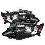 Xtune Lexus Rx 10-12 OE Projector Headlights (w/AFS. Hid Fit) Black PRO-JH-LRX10-AFS-AM-BK; 2010-2012