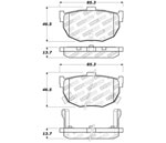 StopTech Sport Brake Pads Hyundai Tiburon, Rear