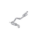 MBRP 2021-2023 Ford Bronco 2.3L/2.7L Stainless Steel 3in Cat-Back, Single High Clearance Rear Exit; 2021-2024