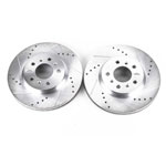 Power Stop 06-11 Buick Lucerne Front Evolution Drilled & Slotted Rotors - Pair; 2006-2011