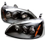 Spyder Honda Civic 2/4DR (Non SI Model) Halo Projector Headlights - Black - (PRO-YD-HC01-AM-BK)