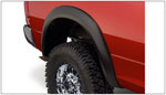 Bushwacker 10-18 Dodge Ram 2500 Fleetside Extend-A-Fender Style Flares 2pc - Black; 2010-2018