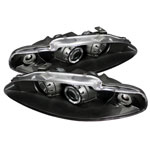 Spyder Mitsubishi Eclipse Halo Projector Headlights - Black - (PRO-YD-ME95-HL-BK)