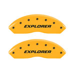 MGP 4 Caliper Covers Engraved Front & Rear Explorer/2011 Yellow Finish Black Char 2006 Ford Explorer; 2006-2010