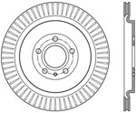 StopTech Ford Mustang Sport Slotted Brake Rotor, Rear Left