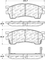 StopTech Street Brake Pads Mazda Protege5, Front