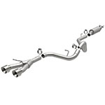 MagnaFlow 13 Hyundai Veloster 1.6L Turbo Dual Center Rear Exit Stainless Cat Back Perf Exhaust; 2013-2013