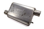 BBK VariTune Adjustable Performance Muffler 2-1/2 Offset/Offset Stainless Steel