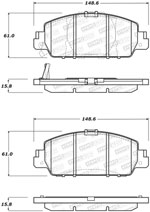 StopTech Sport Brake Pads Honda HR-V, Front; 2016-2018