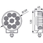 Hella ValueFit LED Work Light TR3000 LED MV CR LT