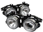 Spyder BMW E34 5-Series / BMW E32 7-Series (not Fit 750) Projector Headlights- Chrome - (PRO-YD-BMWE34-HL-C)