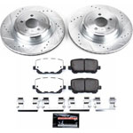 Power Stop 14-19 Dodge Charger Rear Z26 Street Warrior Brake Kit; 2014-2021